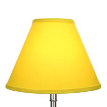 Small yellow outlet lamp shade